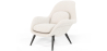 Buy Bouclé Upholstered Armchair - Opera White 60707 - in the EU