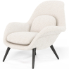 Buy Bouclé Upholstered Armchair - Opera White 60707 in the Europe