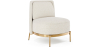 Buy Designer Armchair - Upholstered in Bouclé Fabric - Sabah White 61015 in the Europe