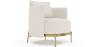 Buy Designer Armchair - Upholstered in Bouclé Fabric - Hynu White 61017 - prices