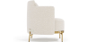 Buy Designer Armchair - Upholstered in Bouclé Fabric - Hynu White 61017 in the Europe