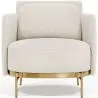 Buy Designer Armchair - Upholstered in Bouclé Fabric - Hynu White 61017 - in the EU