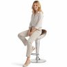 Buy Aviator Bar Stool - Microfibre in Imitation Weathered Leather Brown 26712 at MyFaktory