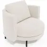 Buy Designer Armchair - Upholstered in Bouclé Fabric - Nagar White 61019 at MyFaktory