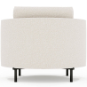 Buy Designer Armchair - Upholstered in Bouclé Fabric - Nagar White 61019 home delivery