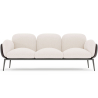 Buy 3-Seater Sofa - Upholstered in Bouclé Fabric - Greda White 61024 in the Europe