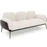 Buy 3-Seater Sofa - Upholstered in Bouclé Fabric - Greda White 61024 - in the EU