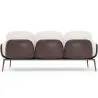 Buy 3-Seater Sofa - Upholstered in Bouclé Fabric - Greda White 61024 home delivery