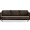 Buy Three-seat Sofa - Velvet Upholstery - Balga Taupe 61026 - in the EU