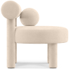 Buy  Armchair - Upholstered in Velvet - Fera White 60696 in the Europe