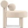 Buy  Armchair - Upholstered in Velvet - Fera White 60696 in the Europe
