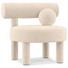 Buy  Armchair - Upholstered in Velvet - Fera White 60696 - prices