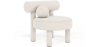 Buy Armchair - Upholstered in Bouclé - Fera White 60697 - prices