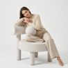 Buy Armchair - Upholstered in Bouclé - Fera White 60697 at MyFaktory