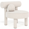 Buy Armchair - Upholstered in Bouclé - Fera White 60697 - prices