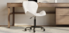 Buy PU Upholstered Office Chair - Black Winka Frame White 61049 home delivery