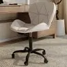 Buy PU Upholstered Office Chair - Black Winka Frame White 61049 in the Europe
