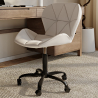 Buy PU Upholstered Office Chair - Black Winka Frame White 61049 in the Europe