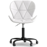 Buy PU Upholstered Office Chair - Black Winka Frame White 61049 at MyFaktory