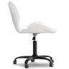 Buy PU Upholstered Office Chair - Black Winka Frame White 61049 home delivery