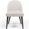Buy Dining Chair - Upholstered in Bouclé Fabric - Percin White 61051 - in the EU