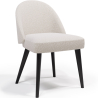 Buy Dining Chair - Upholstered in Bouclé Fabric - Percin White 61051 - prices