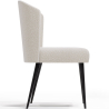 Buy Dining Chair - Upholstered in Bouclé Fabric - Yerne White 61053 at MyFaktory