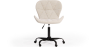 Buy Office chair upholstered in Bouclé fabric - Winka Black Frame White 61055 in the Europe