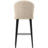 Buy Velvet Bar Stool - Modern and Premium Design for Restaurants, Hotels, and Homes - Luxe White 61585 in the Europe