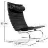 Buy PY20 Lounge Chair - Premium Leather Black 16830 with a guarantee