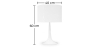 Buy Table Lamp Spune  White 58277 home delivery