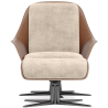 Buy Contemporary Upholstered Design Armchair with Footrest - Aletha White 61066 - in the EU