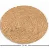 Buy Round Jute Rug - Boho Bali - 120 CM - Nisha Natural 61071 in the Europe