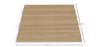 Buy Rectangular Jute Rug - Boho Bali - 150x200 CM - Latika Natural 61076 - prices