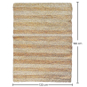 Buy Rectangular Jute Rug - Boho Bali - 120x150 CM - Selfa Natural 61078 with a guarantee