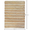 Buy Rectangular Jute Rug - Boho Bali - 150x200 CM - Selfa Natural 61079 with a guarantee