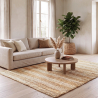 Buy Rectangular Jute Rug - Boho Bali - 150x200 CM - Selfa Natural 61079 at MyFaktory