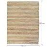 Buy Rectangular Jute Rug - Boho Bali - 150x200 CM - Selfa Natural 61079 home delivery