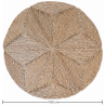 Buy Round Jute Rug - Boho Bali - 100 CM - Ubba Natural 61080 - prices