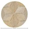 Buy Round Jute Rug - Boho Bali - 100 CM - Ubba Natural 61080 with a guarantee