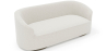 Buy 3/4 Seater Sofa - Upholstered in Bouclé Fabric - Treya White 60661 home delivery