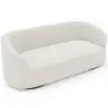 Buy 3/4 Seater Sofa - Upholstered in Bouclé Fabric - Treya White 60661 home delivery