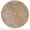 Buy Round Jute Rug - Boho Bali - 150 CM - Ubba Natural 61082 - prices
