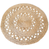 Buy Round Jute Rug - Boho Bali - 100 CM - Nylah Natural 61083 - in the EU