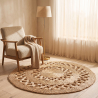 Buy Round Jute Rug - Boho Bali - 100 CM - Nylah Natural 61083 - prices