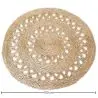 Buy Round Jute Rug - Boho Bali - 100 CM - Nylah Natural 61083 in the Europe