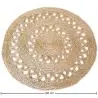 Buy Round Jute Rug - Boho Bali - 120 CM - Nylah Natural 61084 in the Europe