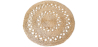 Buy Round Jute Rug - Boho Bali - 150 CM - Nylah Natural 61085 - in the EU