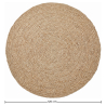 Buy Round Jute Rug - Boho Bali - 120 CM - Jenón Natural 61087 - prices