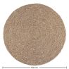 Buy Round Jute Rug - Boho Bali - 150 CM - Jenón Natural 61088 in the Europe